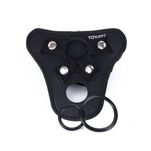 GET Real Strap-on-Geschirr mit 3 Silikonringen schwarz GET Real Strap-on-Geschirr mit 3 Silikonringen schwarz – Bild 3