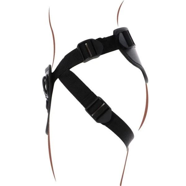 GET Real Strap-on-Gurt Deluxe zwart met 3 siliconenringen GET Real Strap-on-Gurt Deluxe zwart met 3 siliconenringen