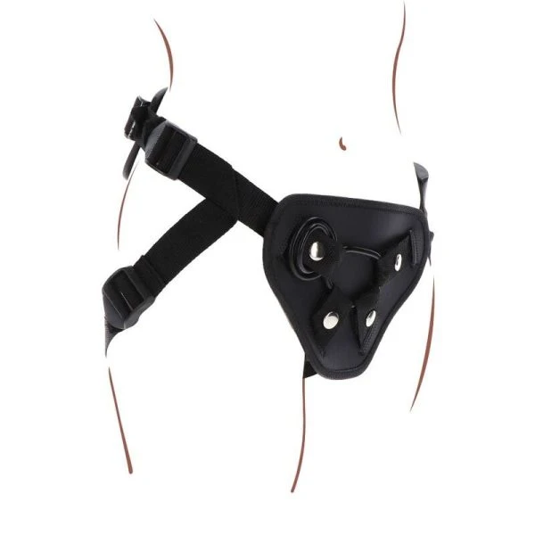 GET Real Strap-on-Gurt Deluxe zwart met 3 siliconenringen GET Real Strap-on-Gurt Deluxe zwart met 3 siliconenringen