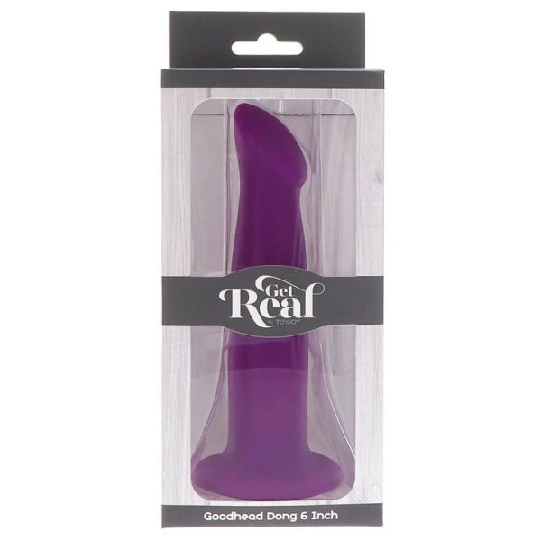 GET Real Goodhead Dong 12 cm Lila – Silikon-dildo met zuignap