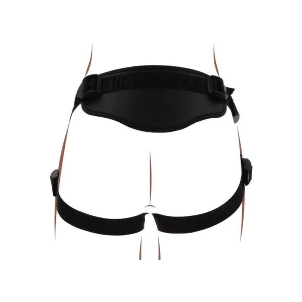 GET Real Strap-on-Gurt Deluxe zwart met 3 siliconenringen GET Real Strap-on-Gurt Deluxe zwart met 3 siliconenringen