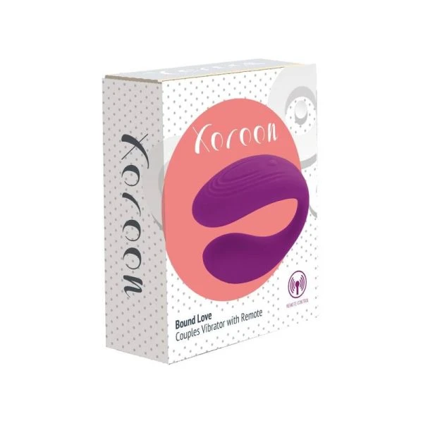 Xocoon Bound Love Couples Vibrator voor paren, paars