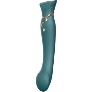 Zalo Queen G-Punt PulseWave Vibrator met Swarovski groen Zalo Queen G-Punt PulseWave Vibrator met Swarovski groen - Afbeelding 1