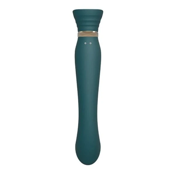 Zalo Queen G-Punt PulseWave Vibrator met Swarovski groen