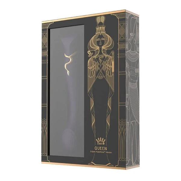 Zalo Queen G-spot Puls Wave Vibrator met Swarovski-detail, paars