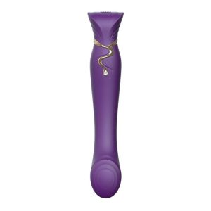 Zalo Queen G-spot Puls Wave Vibrator met Swarovski-detail, paars Zalo Queen G-spot Puls Wave Vibrator met Swarovski-detail, paars - Afbeelding 2