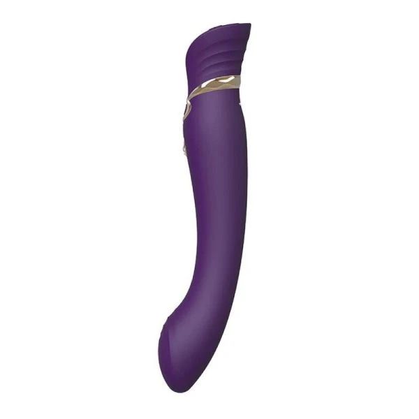 Zalo Queen G-spot Puls Wave Vibrator met Swarovski-detail, paars