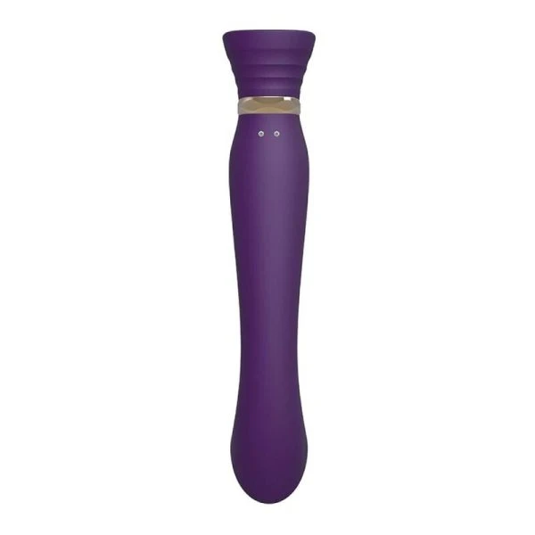 Zalo Queen G-spot Puls Wave Vibrator met Swarovski-detail, paars