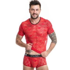 Anais MEN Accesories T-Shirt Brave met rode kant XL