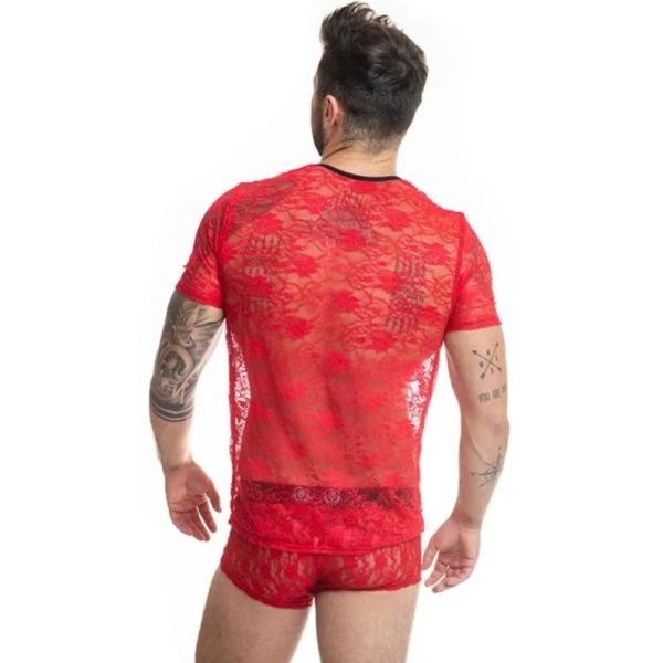 Anais MEN Accesories T-Shirt Brave met rode kant XL
