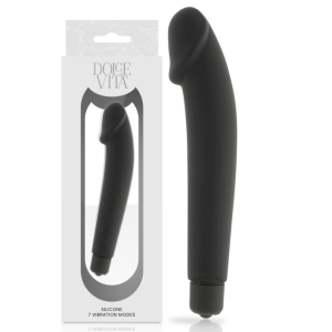 Dolce Vita Realistic Black Silicone Perlenvibrator mit abnehmbarer Hülle Dolce Vita Realistic Black Silicone Perlenvibrator mit abnehmbarer Hülle – Bild 1
