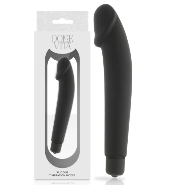 img_141833_4a3b03731397c29dd7697d5dd3013b90_1.png Dolce Vita Realistic Black Silicone Perlenvibrator mit abnehmbarer Hülle
