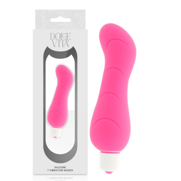 Dolce Vita G-Punt Vibrator van zijdezacht siliconen, roze