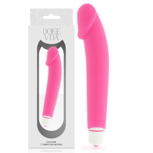 Dolce Vita Silikon-Vibrator Realistic Pink, 158 x 31 mm Dolce Vita Silikon-Vibrator Realistic Pink, 158 x 31 mm - Afbeelding 1