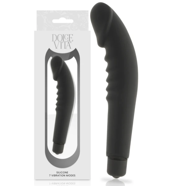 img_141842_3838ee3eb554373db50ace458f8276d5_1.png Dolce Vita Realistic Pleasure Vibrator met siliconen hoes zwart