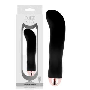 Dolce Vita rechargeable mini vibrator Two with 7 modes, black