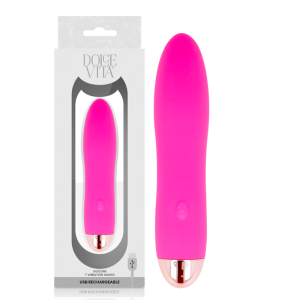 Dolce Vita oplaadbare minivibrator Vier Roze 7 snelheden 13 cm Dolce Vita oplaadbare minivibrator Vier Roze 7 snelheden 13 cm - Afbeelding 1
