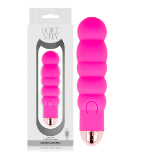 Dolce Vita oplaadbare minivibrator Zes, 13 cm, roze Dolce Vita oplaadbare minivibrator Zes, 13 cm, roze - Afbeelding 1