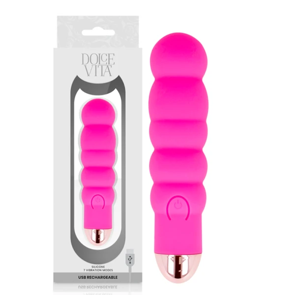 img_141855_a3fb084ca96016b68526b3eb6583e1b7_1.png Dolce Vita oplaadbare minivibrator Zes, 13 cm, roze