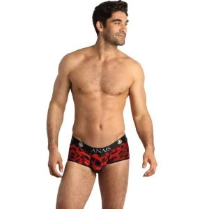 Anais Luxury Lingerie Slip Savage Brief XL in Rood met Dierenprint