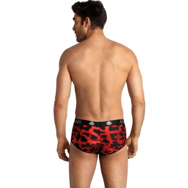 Anais Luxury Lingerie Slip Savage Brief XL in Rot mit Animal-Print