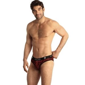 Anais MEN Slip & Thong Tribal Slip XL in Rood met Dierenprint