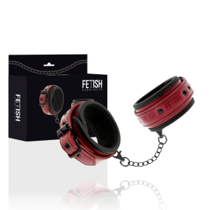 Fetish Submissive Handschellen aus veganem Leder mit Neoprenfutter Fetish Submissive Handschellen aus veganem Leder mit Neoprenfutter – Bild 2