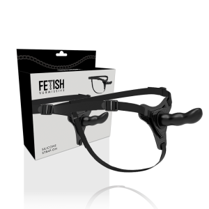 Fetish Submissive Harness Strap-On Dildo van siliconen 16 cm Fetish Submissive Harness Strap-On Dildo van siliconen 16 cm - Afbeelding 2
