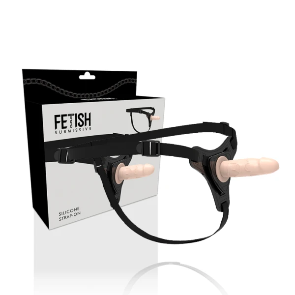 Fetish Submissive Harness Silikon-Strap-On 12,5 cm