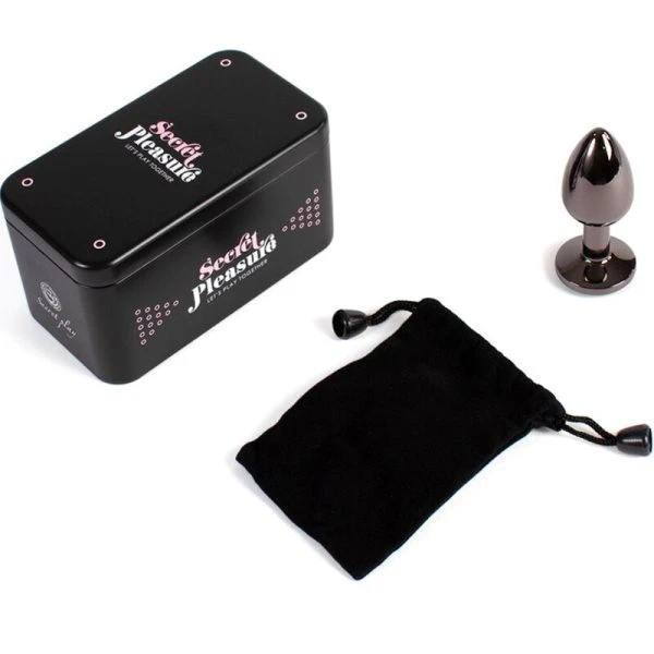 Secretplay Toys Analplug aus Aluminium Gunmetal 7 cm