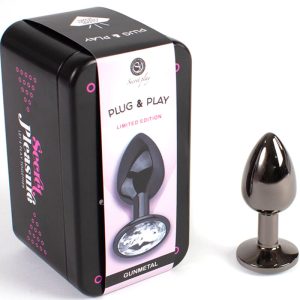 Secretplay Toys Analplug aus Aluminium Gunmetal 7 cm Secretplay Toys Analplug aus Aluminium Gunmetal 7 cm – Bild 2
