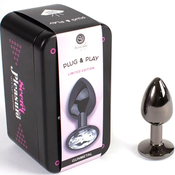 Secretplay Toys Analplug aus Aluminium Gunmetal 7 cm