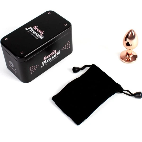 Secretplay Toys Metalen Buttplug Roségoud 7 cm
