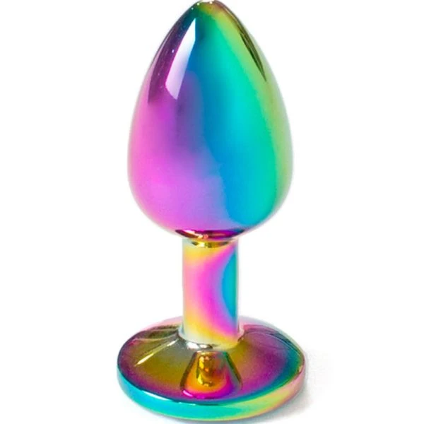 Secretplay Toys Anale plug van metaal Regenboog 7 cm