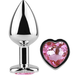Secretplay Toys Analplug aus Metall mit Herz, 7 cm, pink Secretplay Toys Analplug aus Metall mit Herz, 7 cm, pink – Bild 1