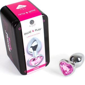 Secretplay Toys Analplug aus Metall mit Herz, 7 cm, pink Secretplay Toys Analplug aus Metall mit Herz, 7 cm, pink – Bild 2