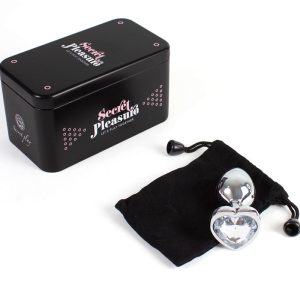 Secretplay Toys Analplug aus Metall mit Kristallherz, klar, 7 cm Secretplay Toys Analplug aus Metall mit Kristallherz, klar, 7 cm – Bild 4