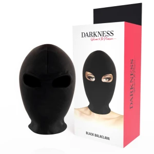 Darkness Bondage Submission Mask with Eye Opening Black