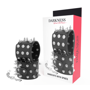 Darkness Bondage Handschellen mit Spikes, schwarz Darkness Bondage Handschellen mit Spikes, schwarz – Bild 1