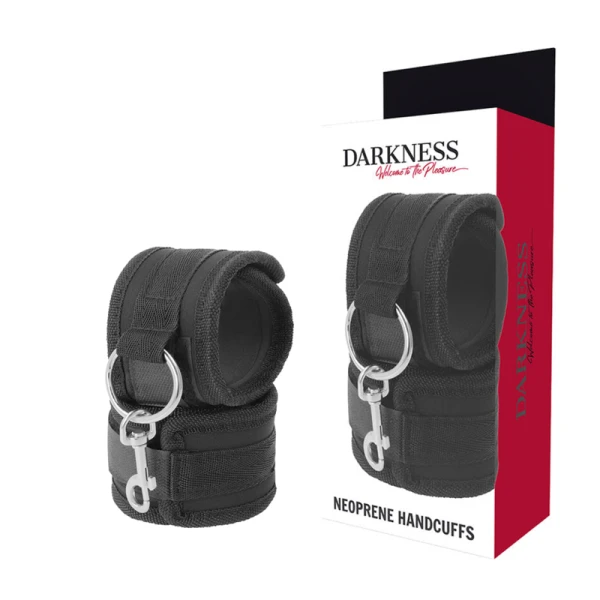 Darkness Bondage Handboeien van neopreen met binnenvoering