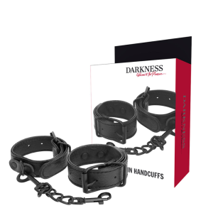 Darkness Bondage Handboeien met gesp, zwart Darkness Bondage Handboeien met gesp, zwart - Afbeelding 1