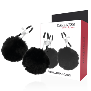 Darkness Sensations Nippelklammern mit Pompons, verstellbar Darkness Sensations Nippelklammern mit Pompons, verstellbar – Bild 1