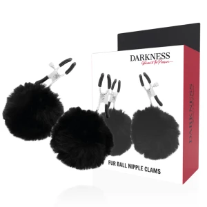 Darkness Sensations Nippelklammern mit Pompons, verstellbar