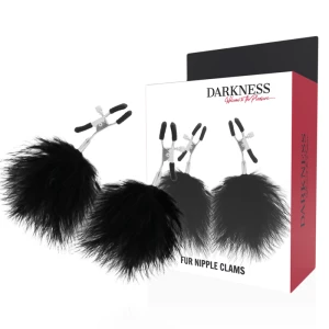 Darkness Sensations Pom-pom-Nippelklammern, verstellbar