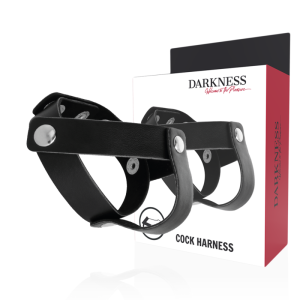 Darkness Sensations Penis- en Balring van Leder, verstelbaar Darkness Sensations Penis- en Balring van Leder, verstelbaar - Afbeelding 1