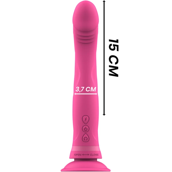 Intense High Tech Michelangelo Silikon-Vibrator met Zuignap, Roze
