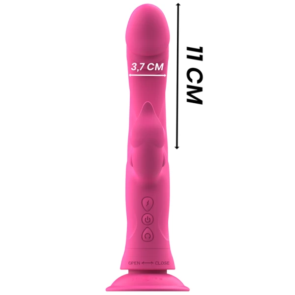 Intense High Tech Rabbit-Vibrator Julio Rosa Silikon Intense High Tech Rabbit-Vibrator Julio Rosa Silikon