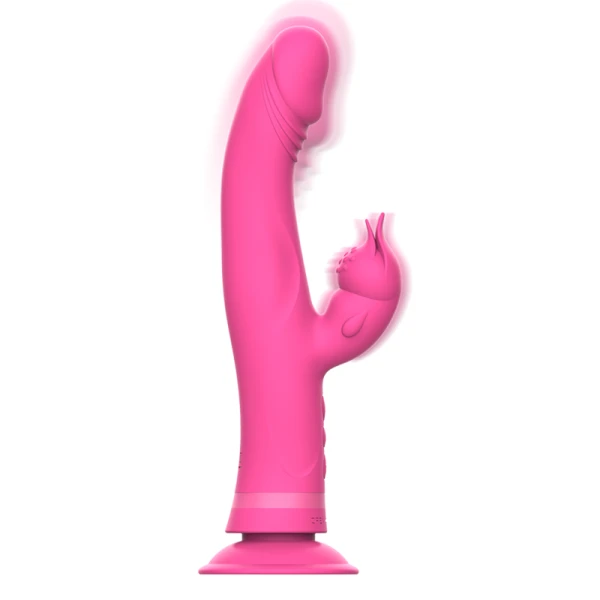 Intense High Tech Rabbit-Vibrator Julio Rosa Silikon Intense High Tech Rabbit-Vibrator Julio Rosa Silikon