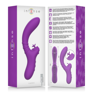 Intense High Tech Harry Flexibele Vibrator met Clitorisstimulator, paars Intense High Tech Harry Flexibele Vibrator met Clitorisstimulator, paars - Afbeelding 7