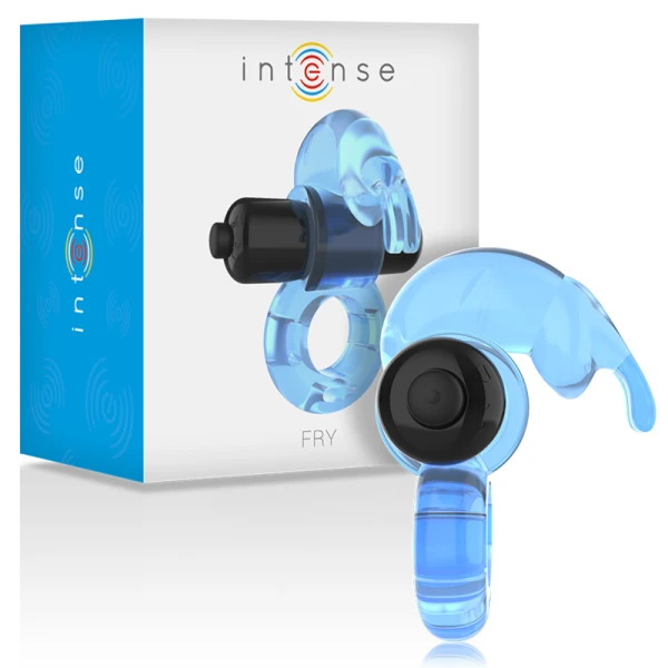 Intense FOR HIM Vibratie-ring Rabbit Ring blauw
